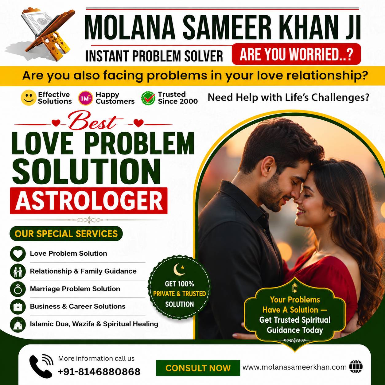 Best Love Problem Solution in Jaipur | Molana Sameer Khan